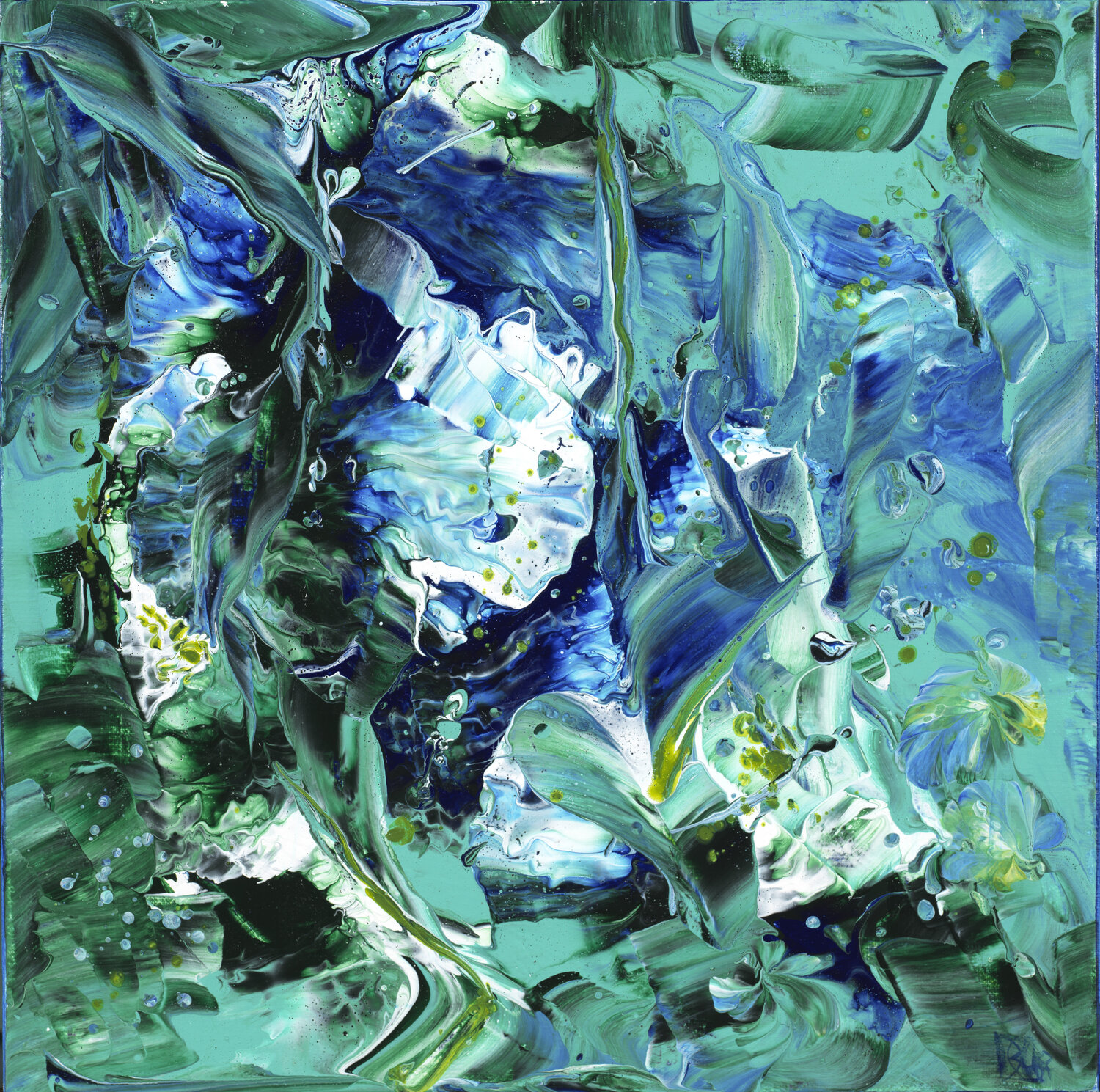 Eclats d'Ecume 124 Joëlle Kem Lika Original painting for sale