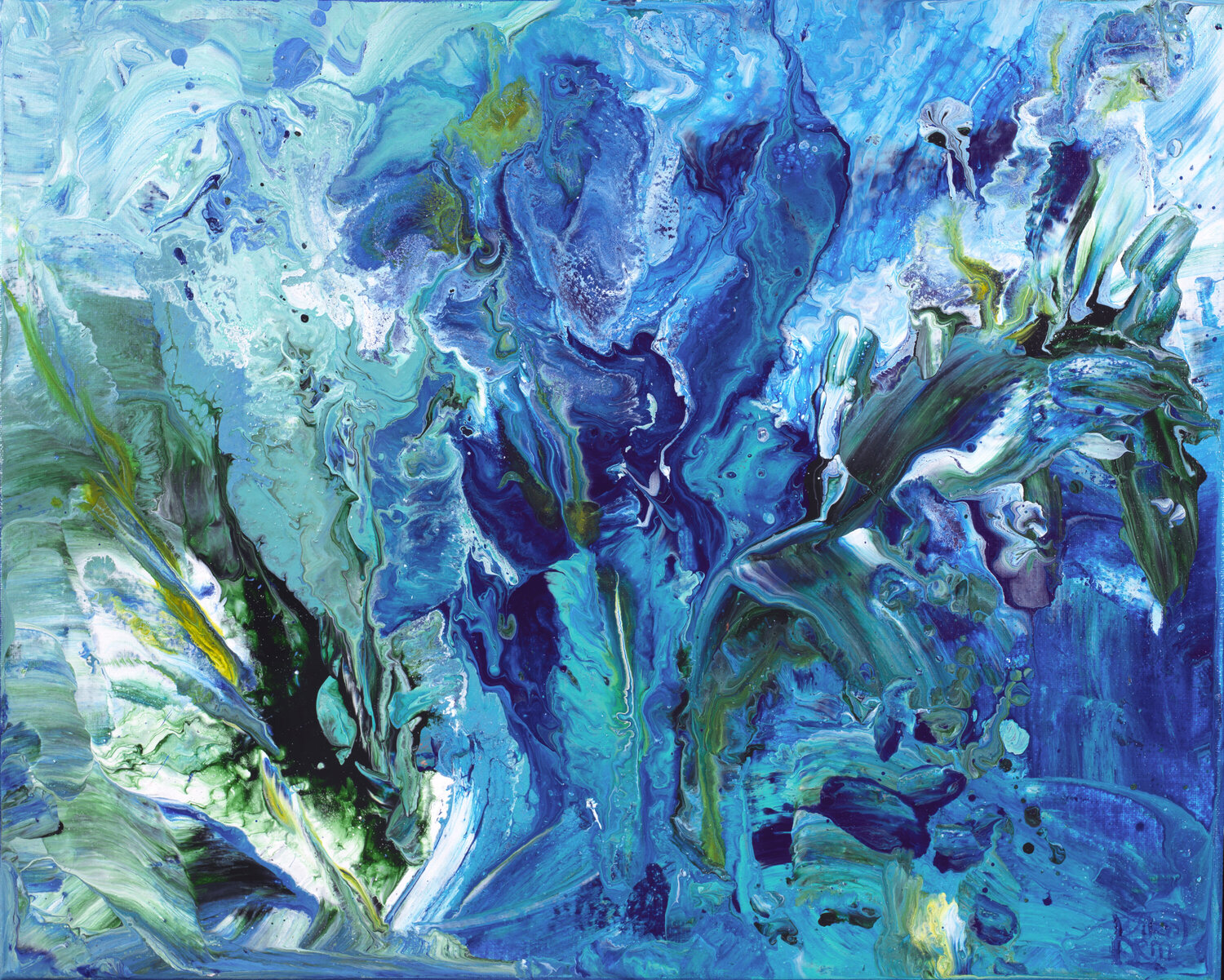 Eclats d'Ecume 133 Joëlle Kem Lika Original painting for sale