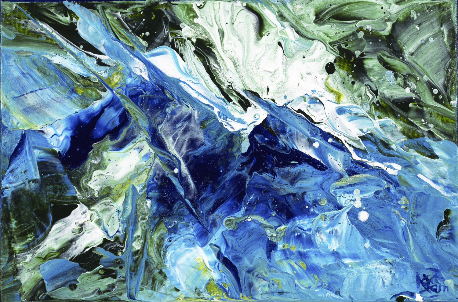 Eclats d'Ecume 139 Joëlle Kem Lika Original painting for sale