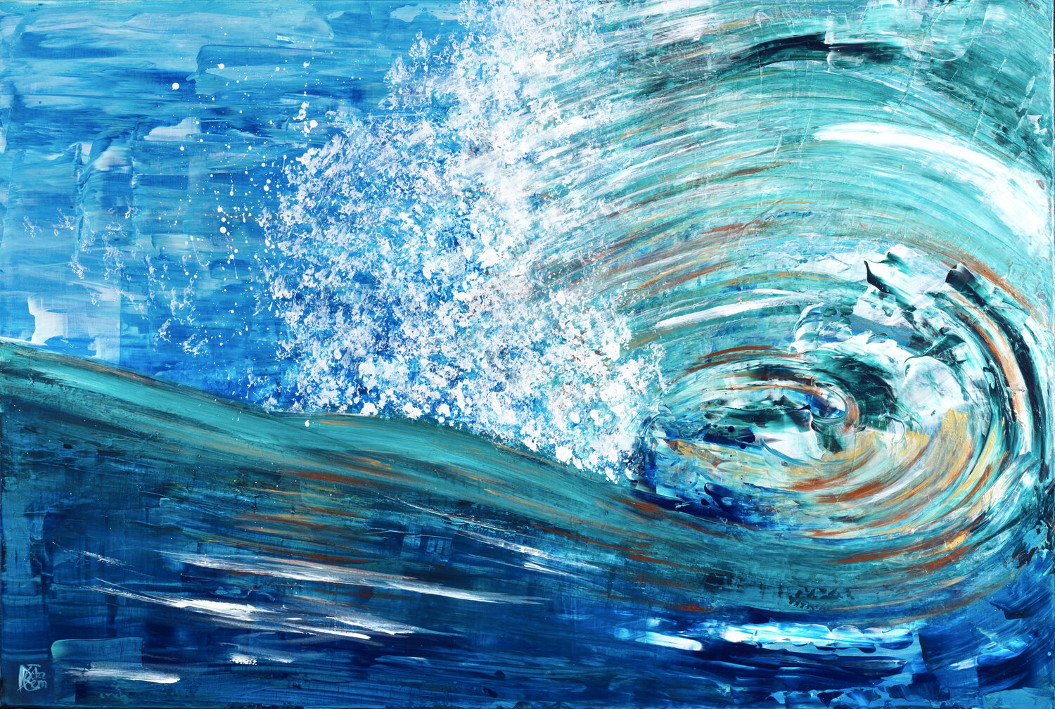 Eclats d'Ecume 155 Joëlle Kem Lika Original painting for sale