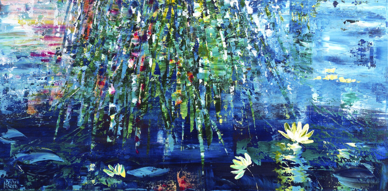nymphéas 192 Joëlle Kem Lika Original painting for sale