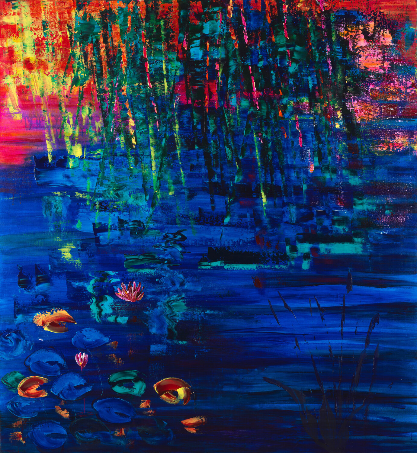 nymphéas 207 Joëlle Kem Lika Original painting for sale