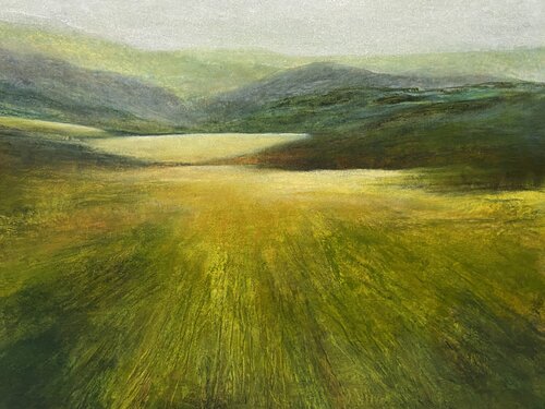Converging Fields by Lori Latham, Painting for Sale on Select