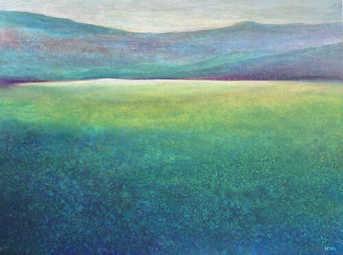 Verdant Fields by Lori Latham, Painting for Sale on Select