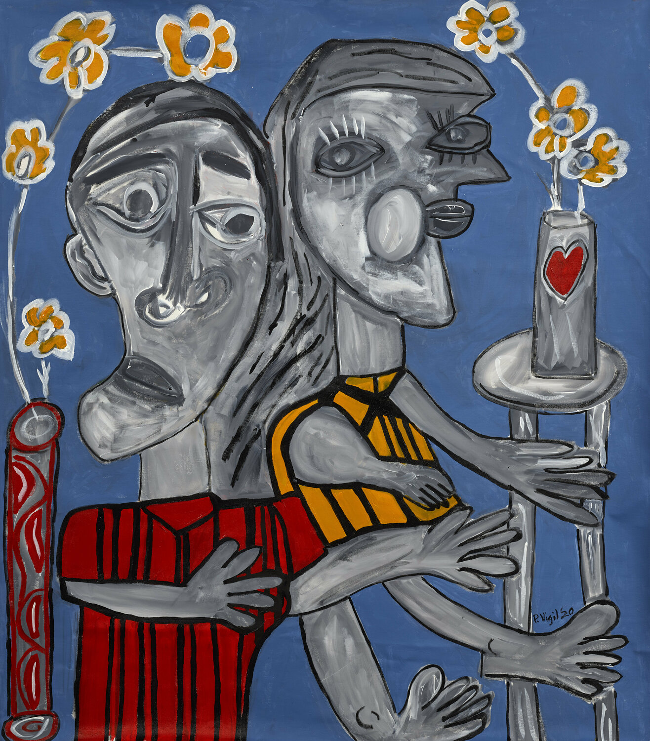 Fair Tie Peter Vigil Original painting for sale
