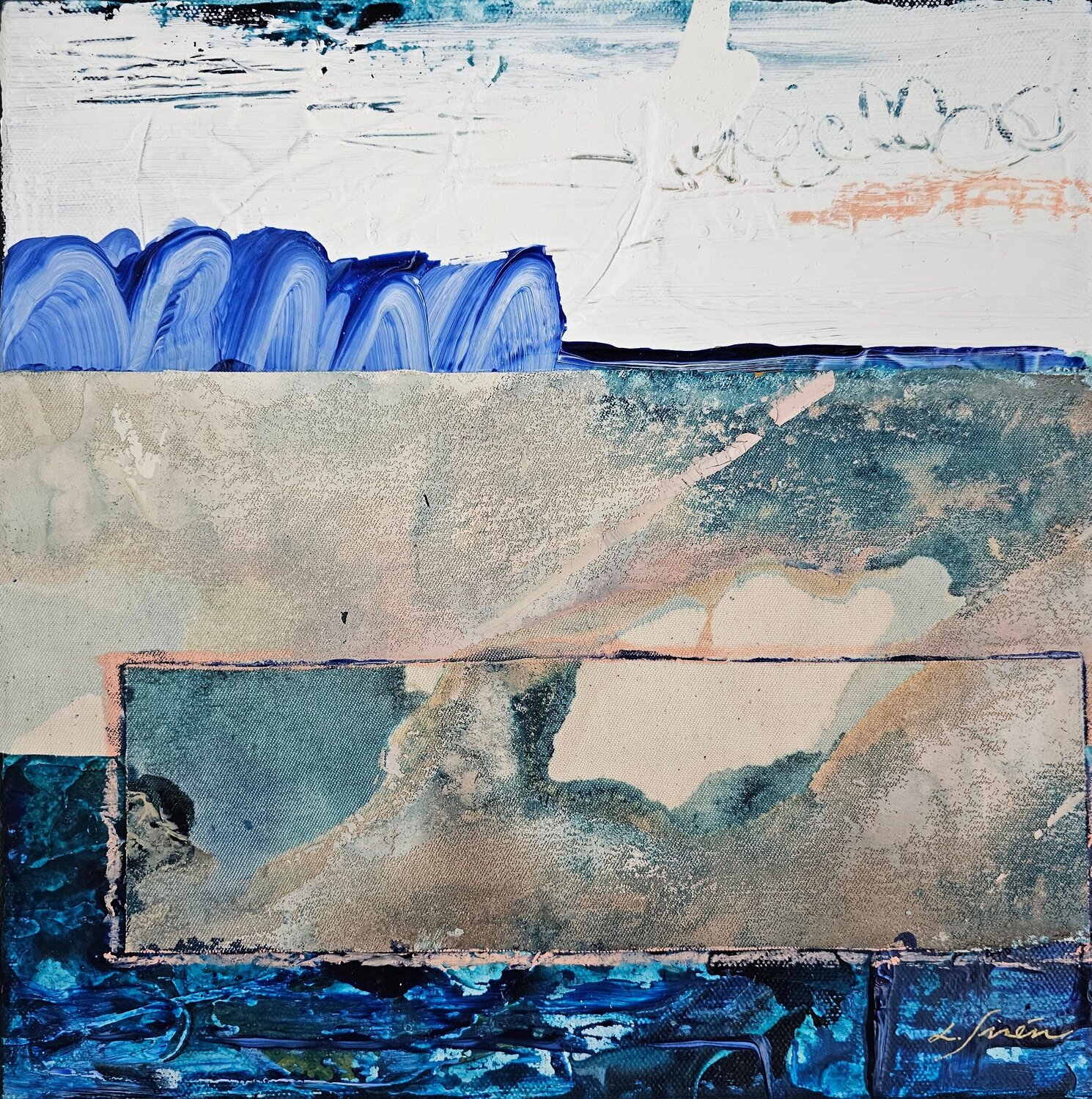 OVER THE HILLS Lotta Sirén Original painting for sale
