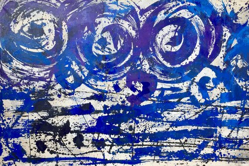 COLISIÓN DE PARTÍCULAS by Gabriela Lavezzari, Painting for Sale on Select