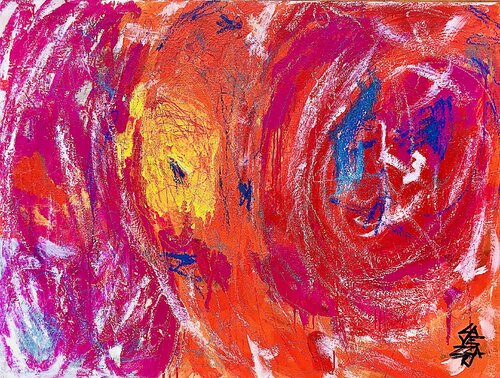 LOS NIÑOS QUE ESCRIBEN EN EL CIELO by Gabriela Lavezzari, Painting for Sale on Select