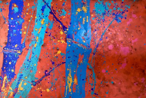 POP BAMBOO by Gabriela Lavezzari, Painting for Sale on Select