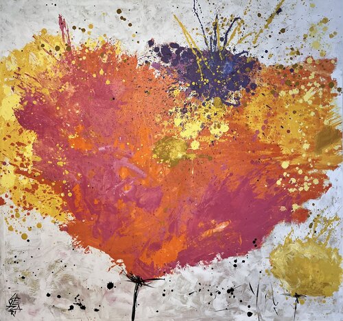 BIG FLOWER by Gabriela Lavezzari, Painting for Sale on Select