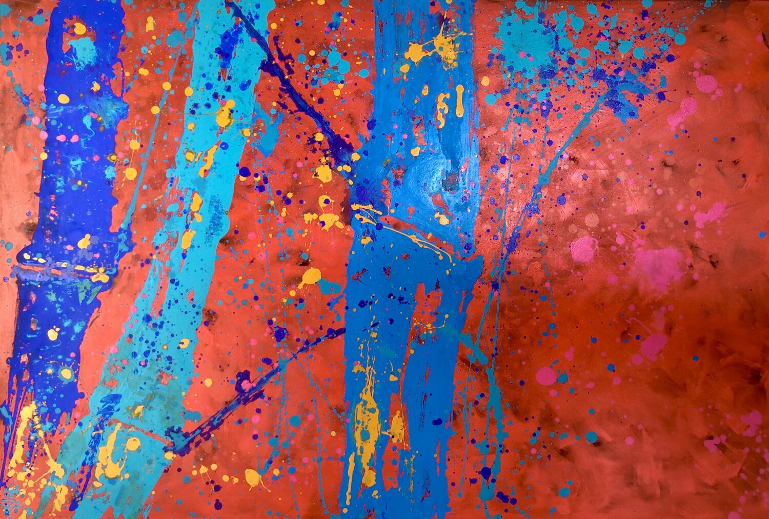 POP BAMBOO Gabriela Lavezzari Original painting for sale