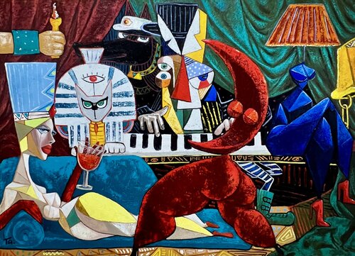Moon Dance by Ta Byrne, Painting for Sale on Select
