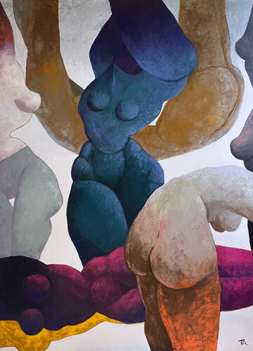 My Beautiful Ladies by Ta Byrne, Painting for Sale on Select
