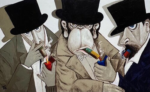 Plotting by Ta Byrne, Painting for Sale on Select