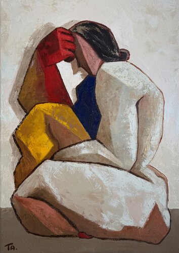 The Thinker by Ta Byrne, Painting for Sale on Select