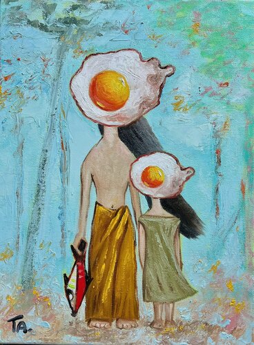 Sabo and Sumi by Ta Byrne, Painting for Sale on Select