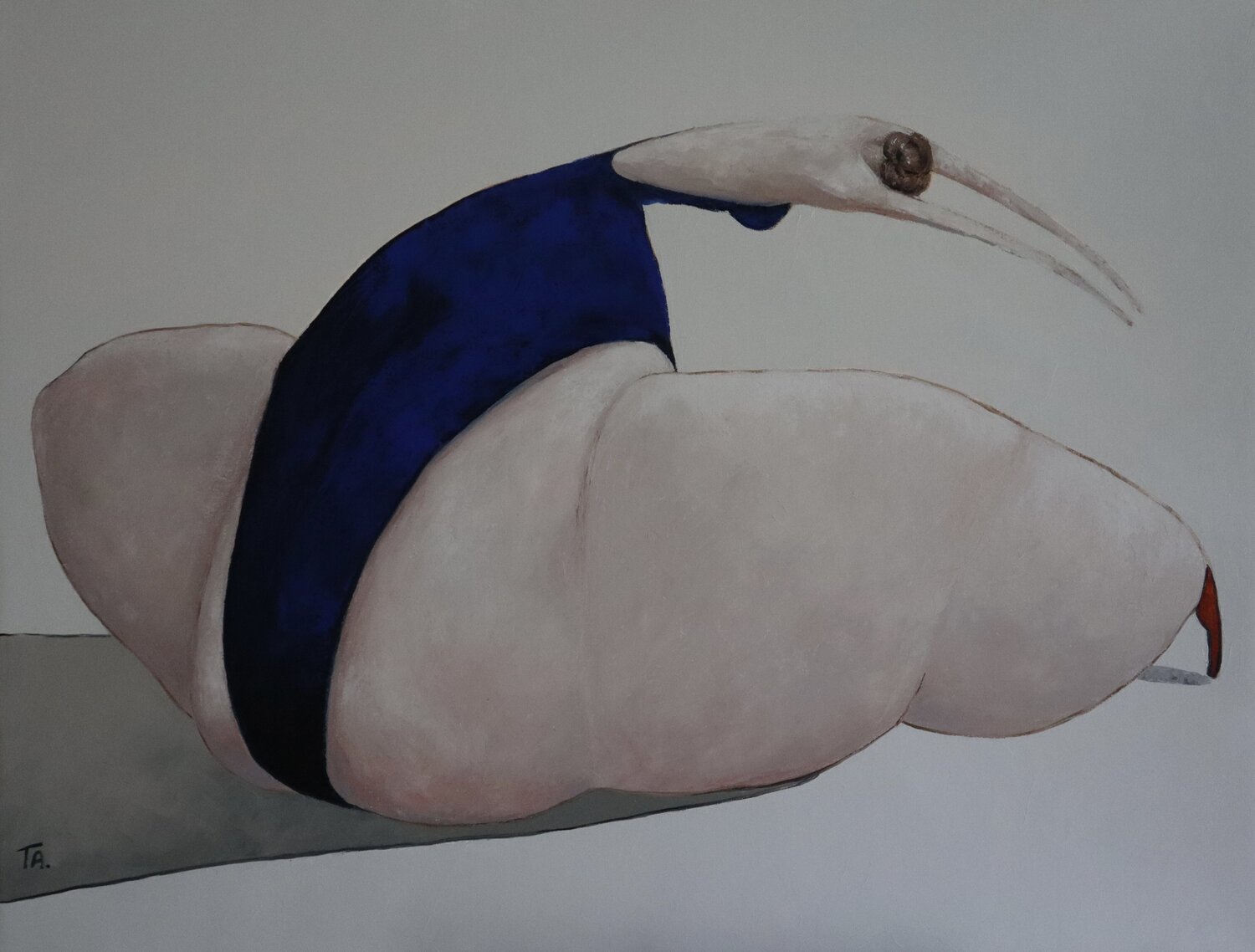 Ballet dancer Ta Byrne Original painting for sale