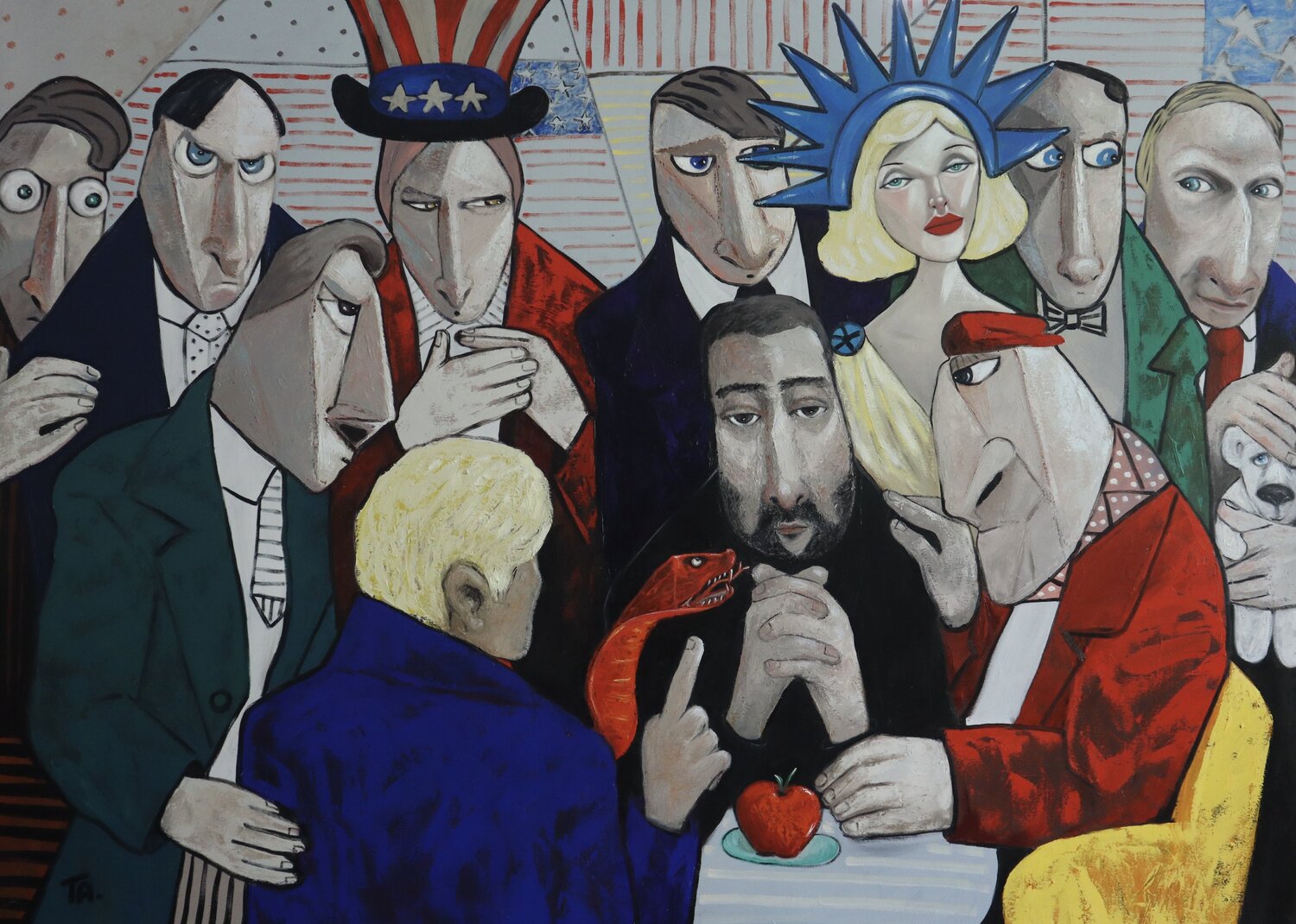 The Art of the Deal. Ta Byrne Original painting for sale
