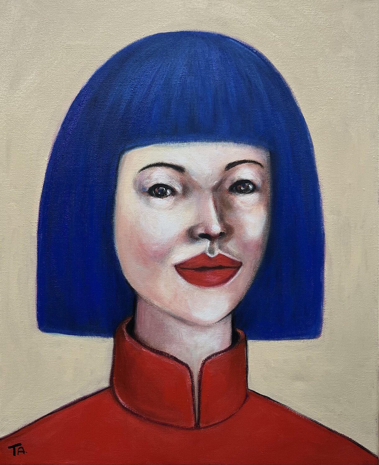 The Face Ta Byrne Original painting for sale