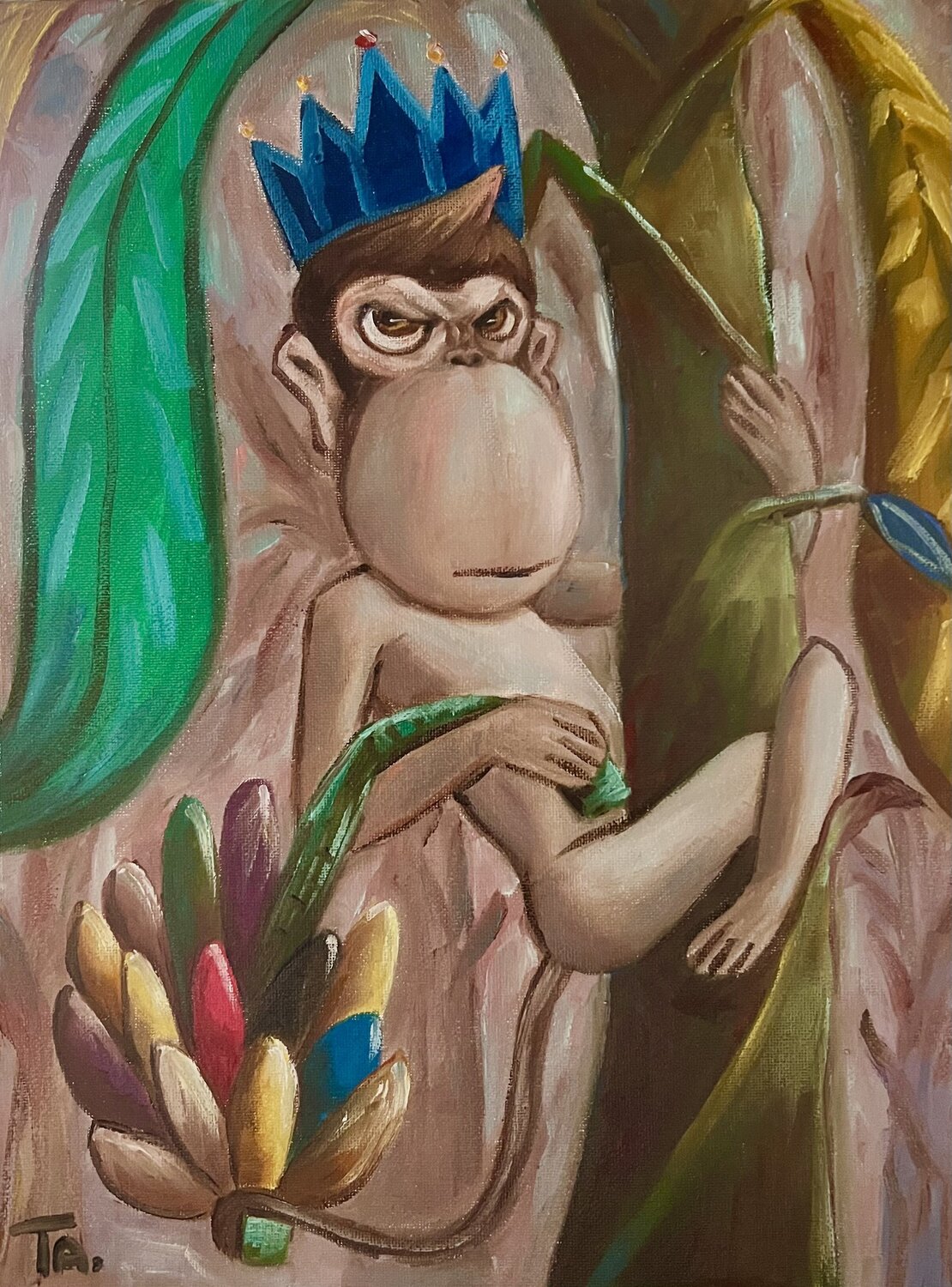 King Babu Ta Byrne Original painting for sale