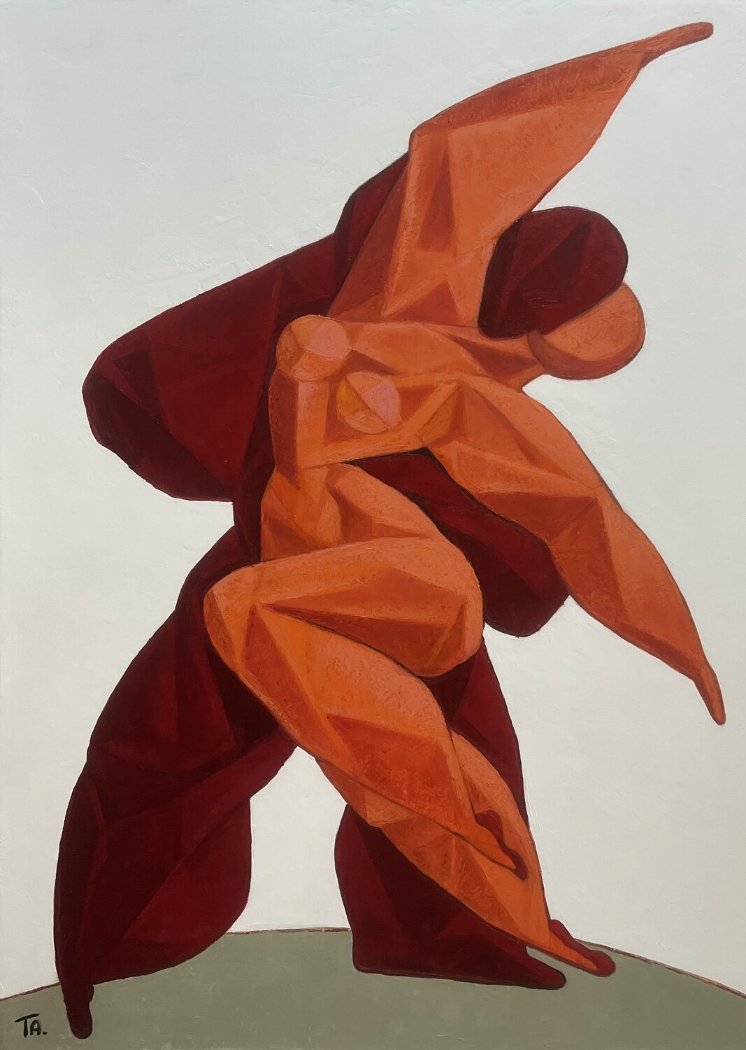 Lovers dancing Samba Ta Byrne Original painting for sale