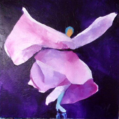 Loïe, le lys by Corinne Malfreyt, Painting for Sale on Select