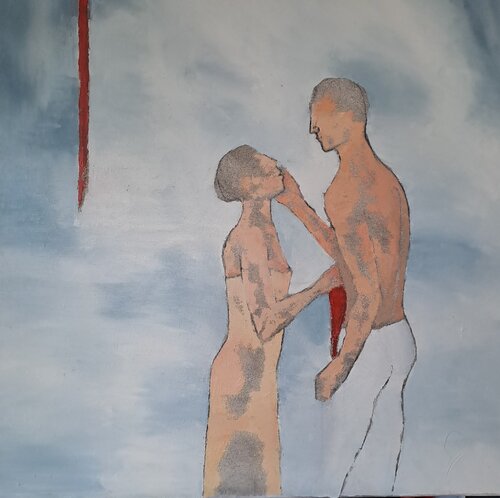 Le cadeau by Corinne Malfreyt, Painting for Sale on Select