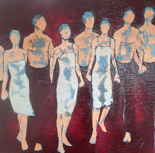 Ensemble by Corinne Malfreyt, Painting for Sale on Select