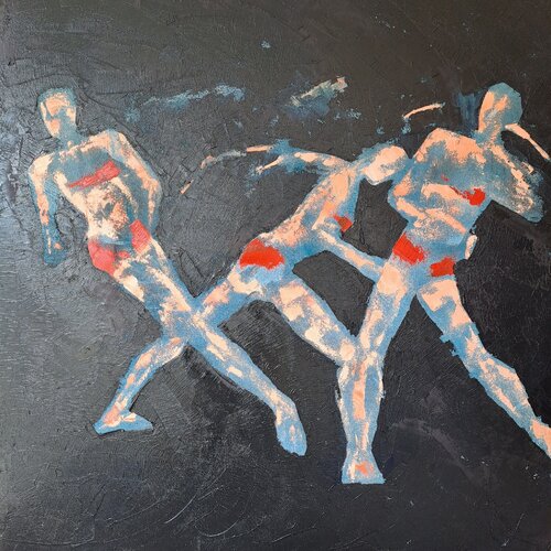 Modern Jazz by Corinne Malfreyt, Painting for Sale on Select