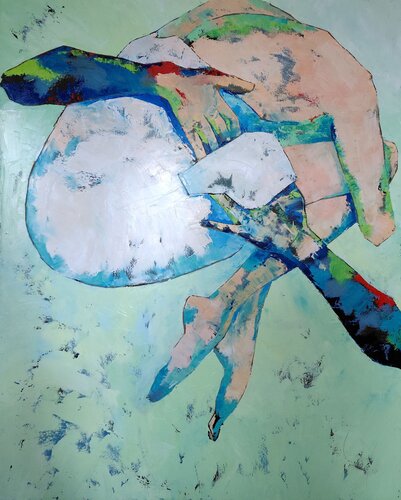 Tout l'amour du monde by Corinne Malfreyt, Painting for Sale on Select