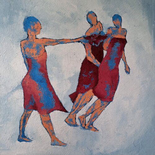 Le passage Magenta by Corinne Malfreyt, Painting for Sale on Select