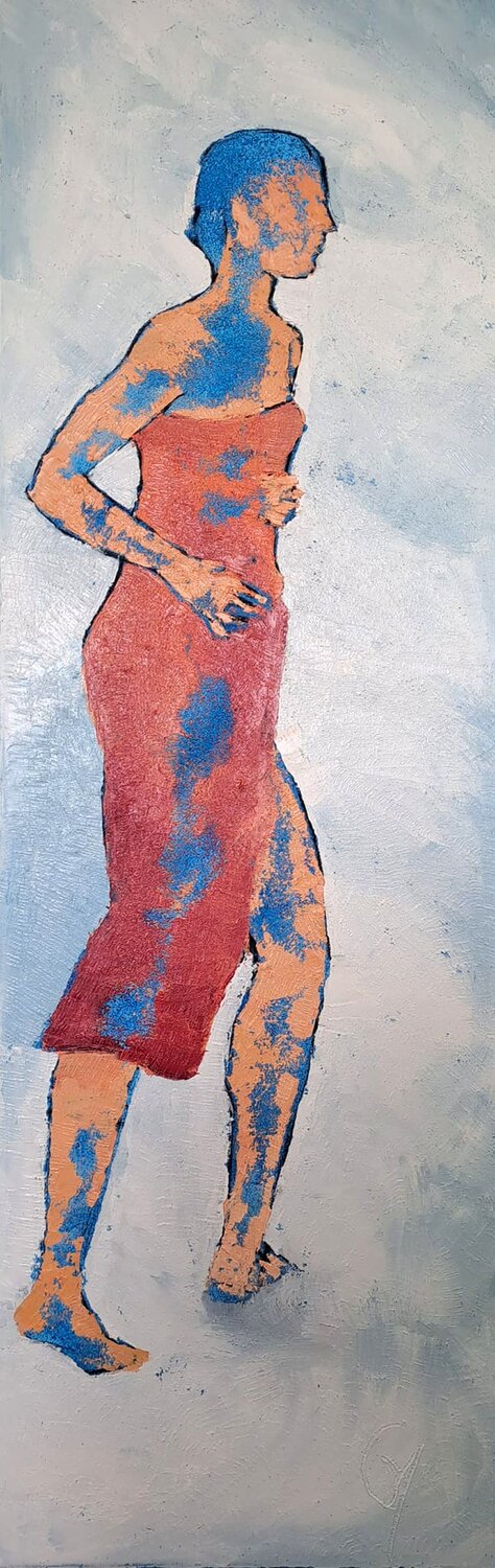 Amour secret Corinne Malfreyt Original painting for sale