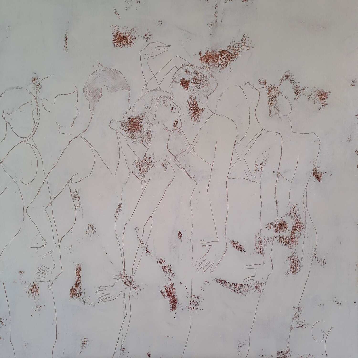 Cambrées Corinne Malfreyt Original painting for sale