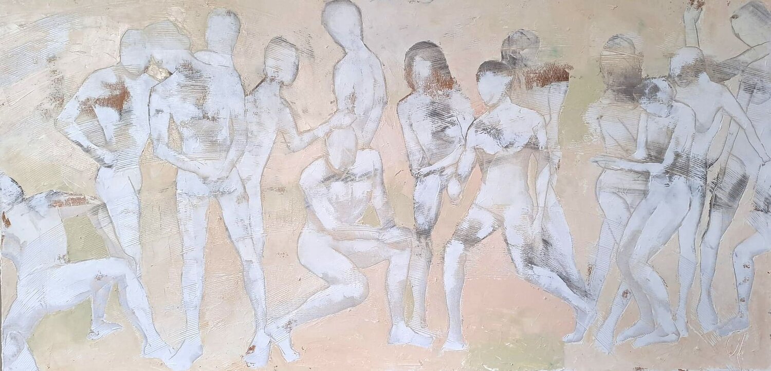 Humanités Corinne Malfreyt Original painting for sale