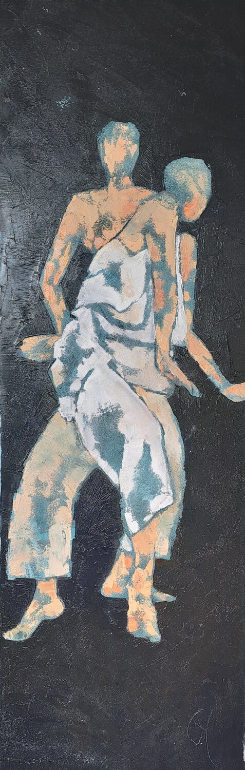 Duo Corinne Malfreyt Original painting for sale
