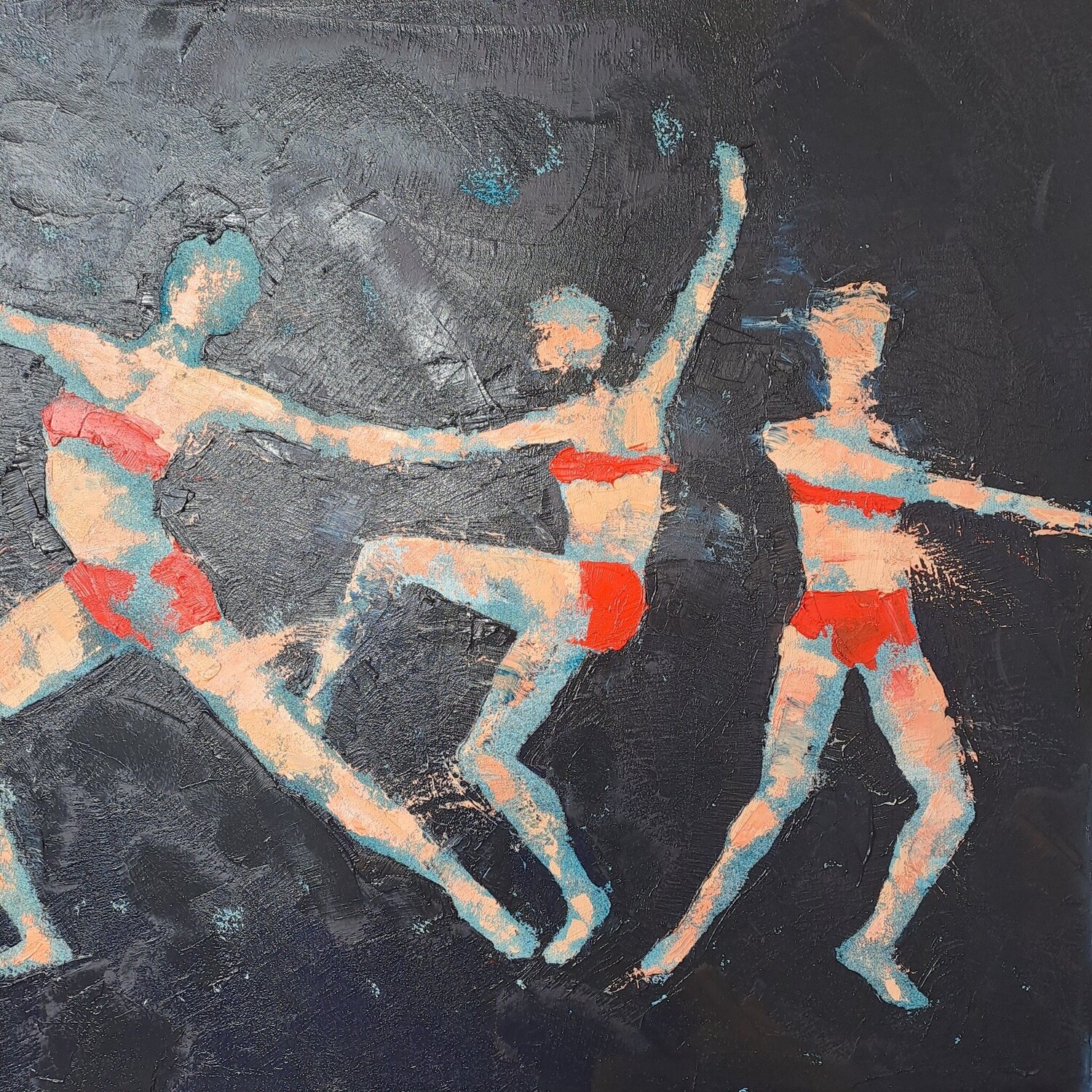 Modern Jazz 2 Corinne Malfreyt Original painting for sale
