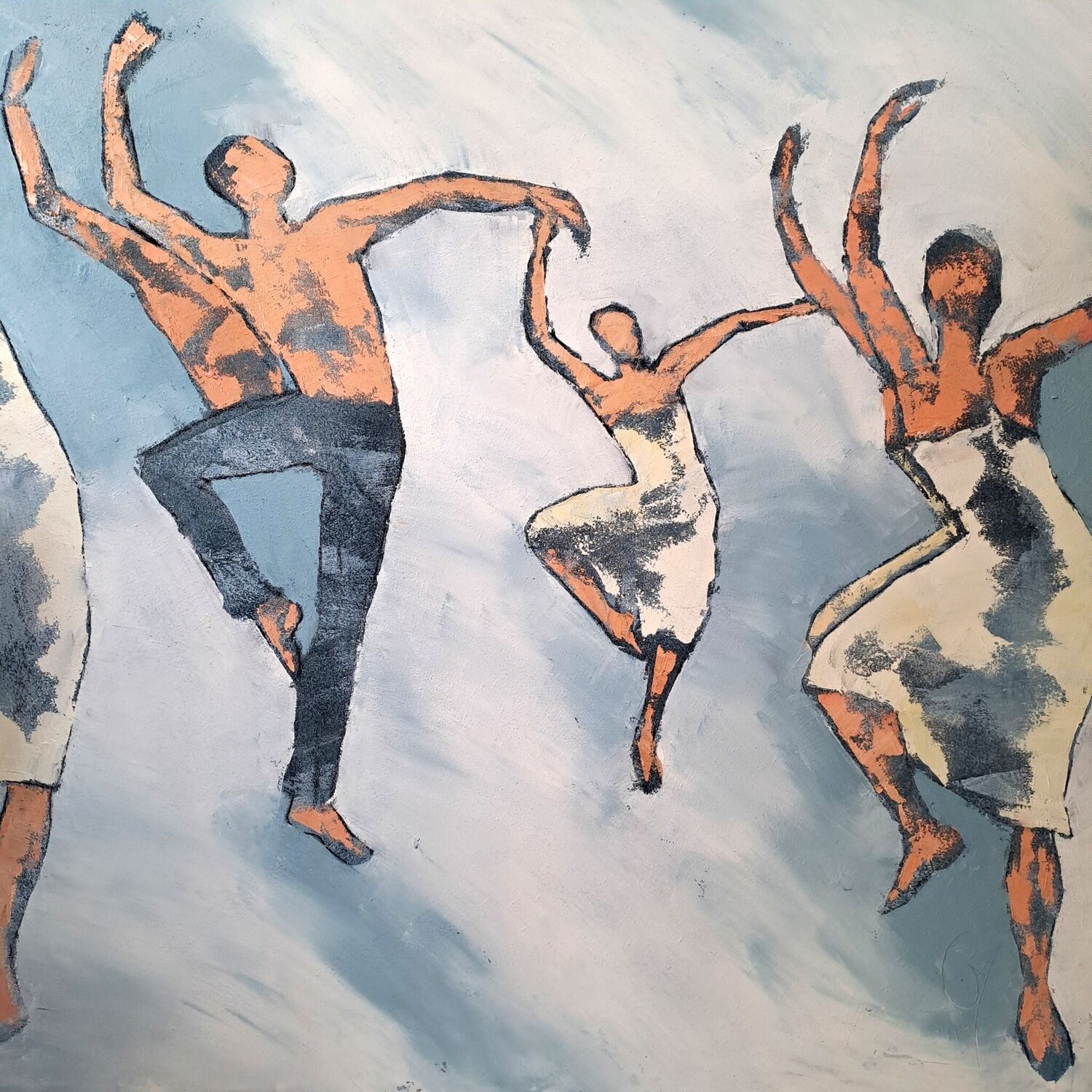 La fête Corinne Malfreyt Original painting for sale