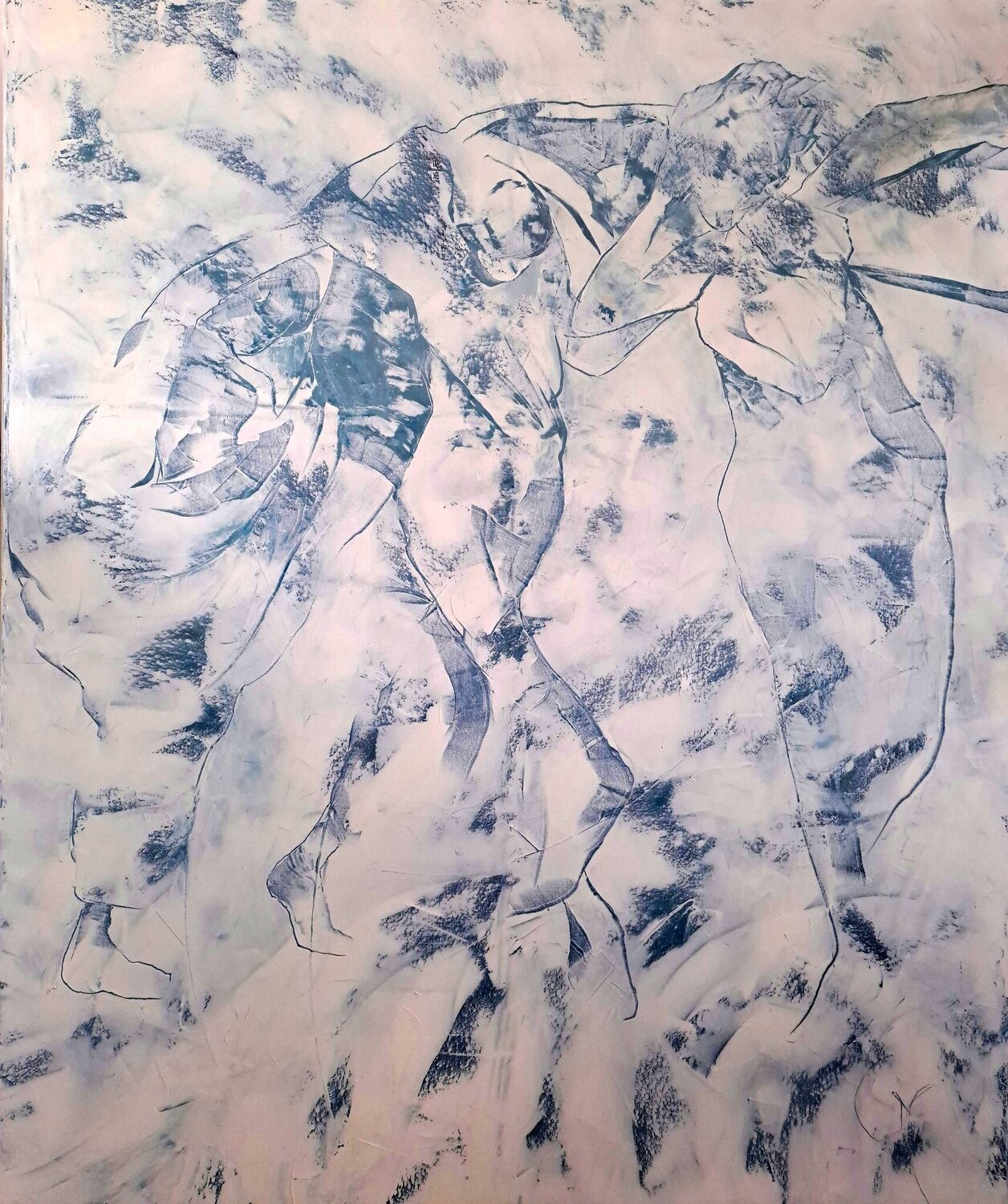 Le grand coup de vent Corinne Malfreyt Original painting for sale