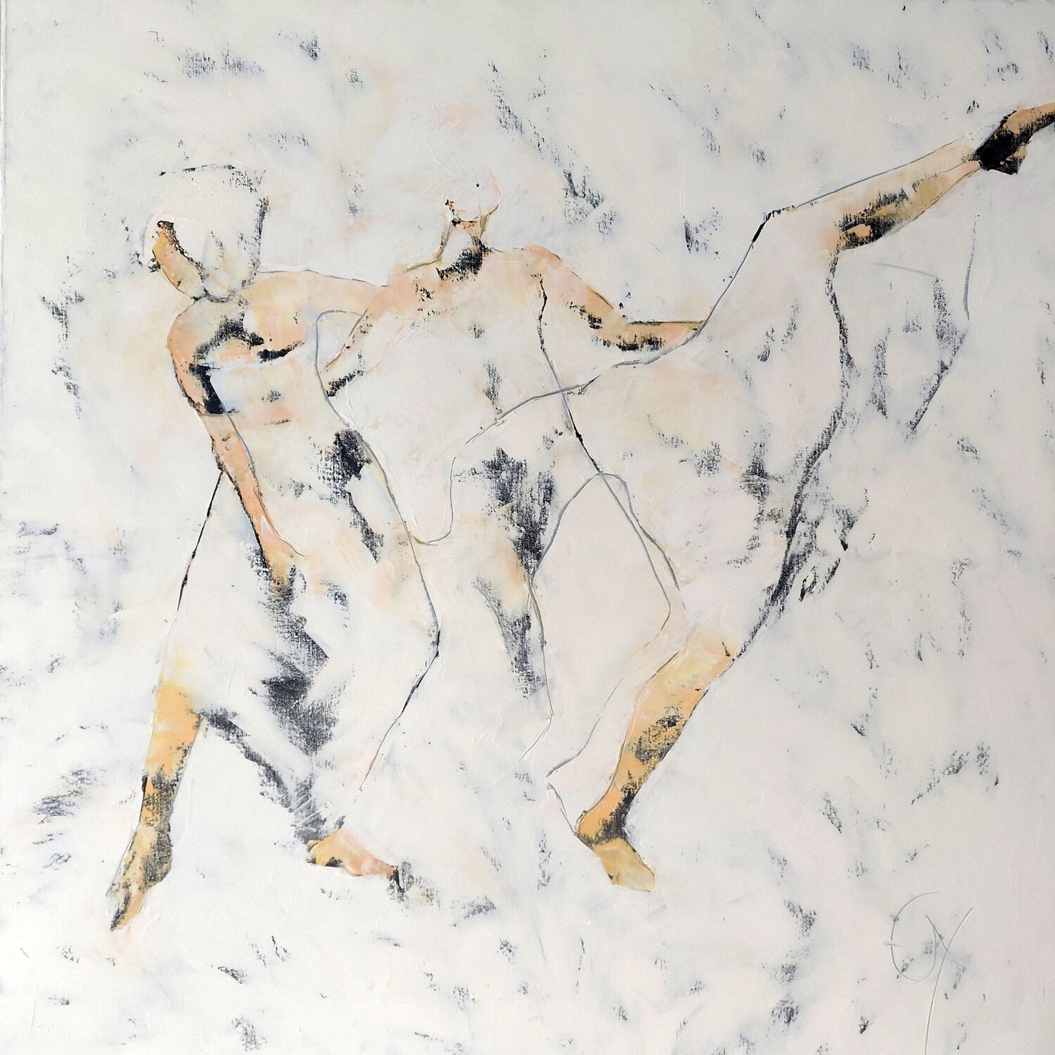 Le nouvel écart Corinne Malfreyt Original painting for sale