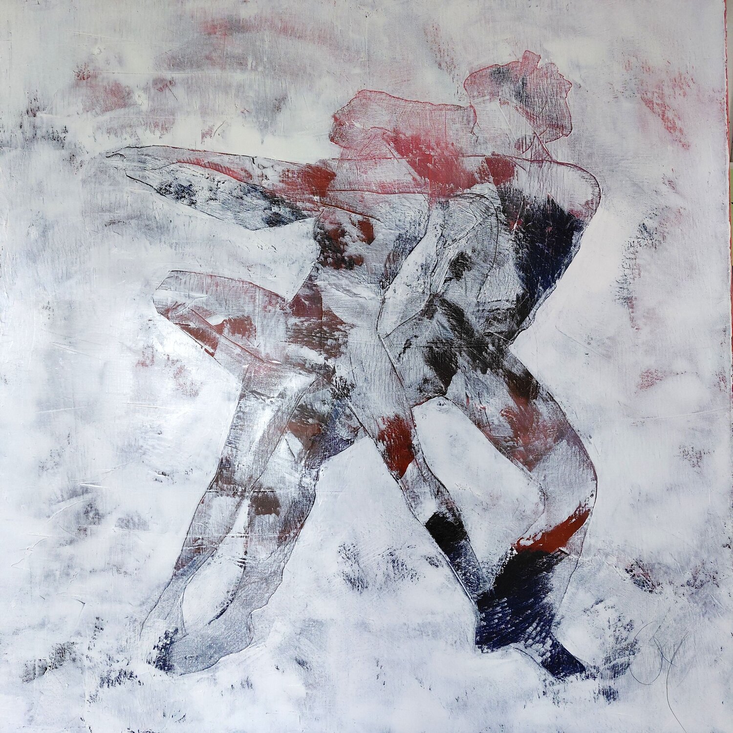 Couple Corinne Malfreyt Original painting for sale