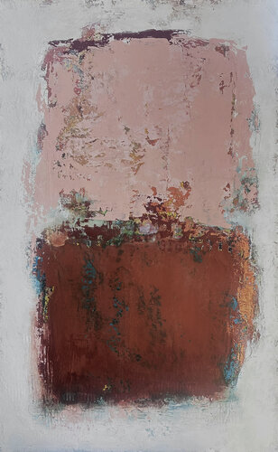 Salmon on Terracotta by Susan Handau, Painting for Sale on Select