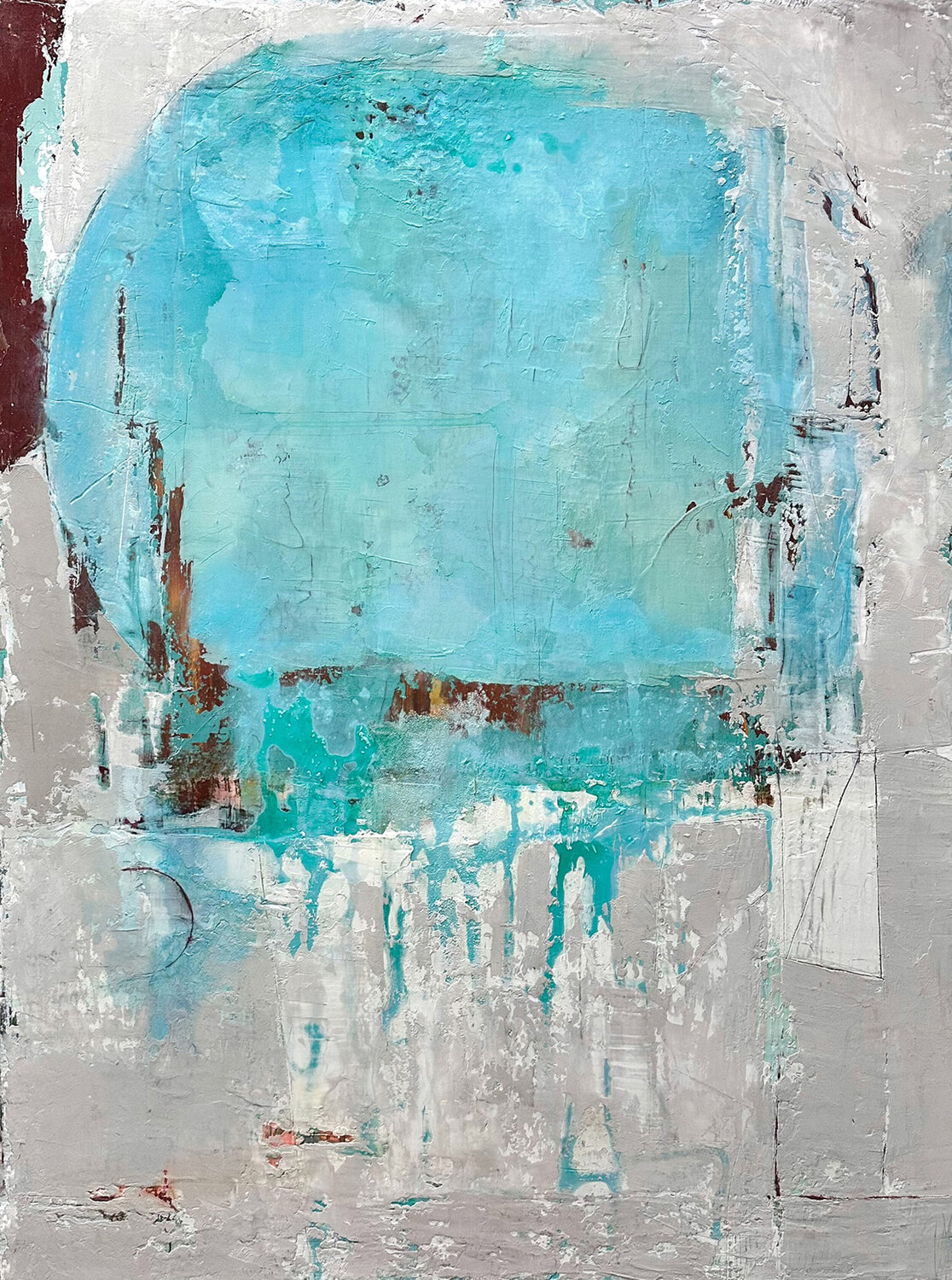Blue Melt Susan Handau Original painting for sale