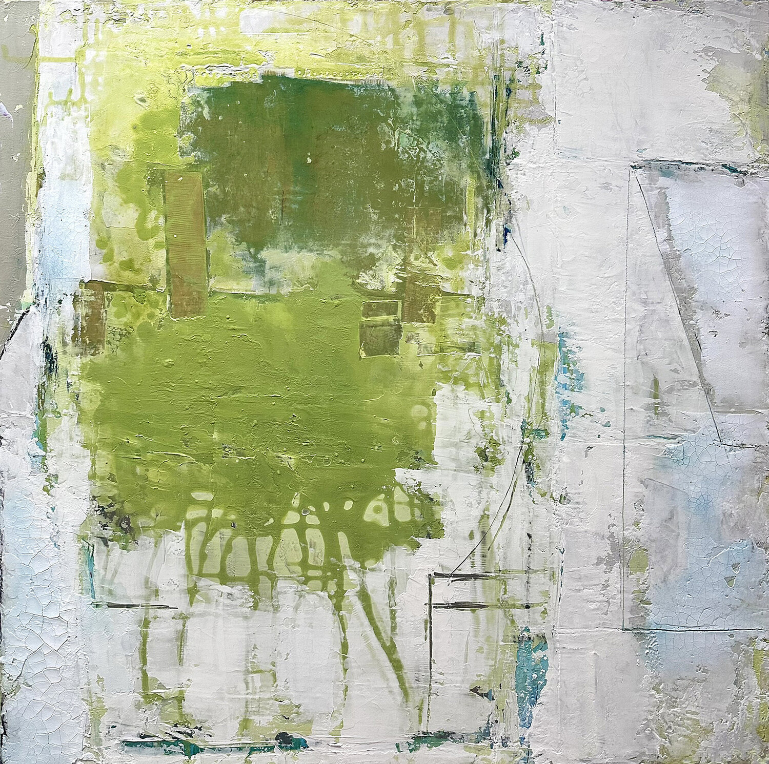 Green Melt Susan Handau Original painting for sale