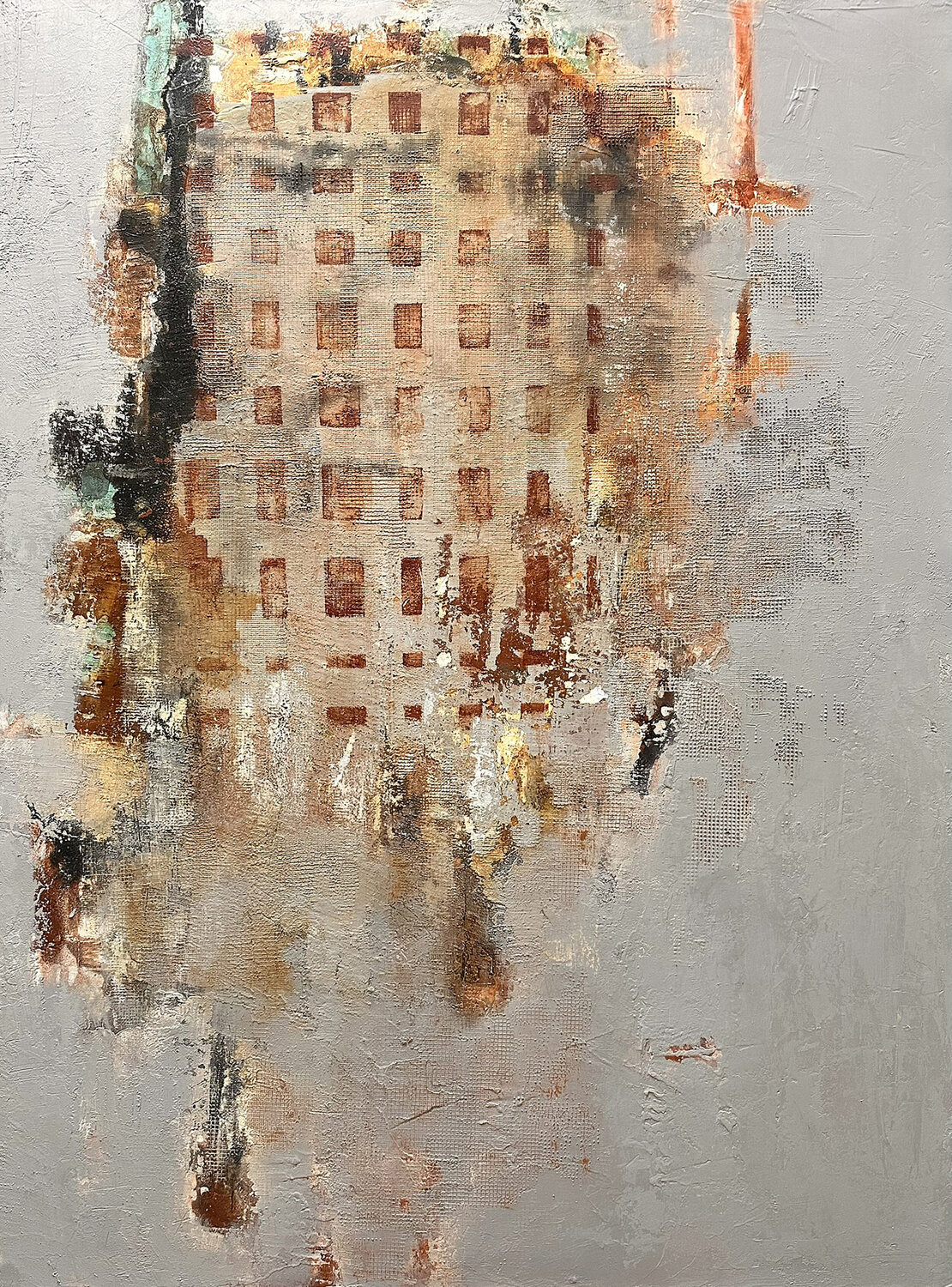 Veil of Urbanity Susan Handau Original painting for sale