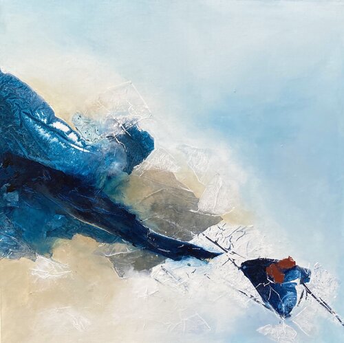 VAGUEMENT BLEUE by Han, Painting for Sale on Select