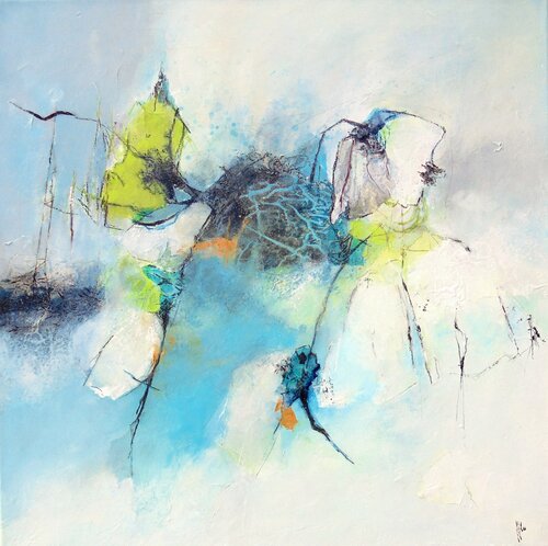 LA FLEUR D'A COTE by Han, Painting for Sale on Select