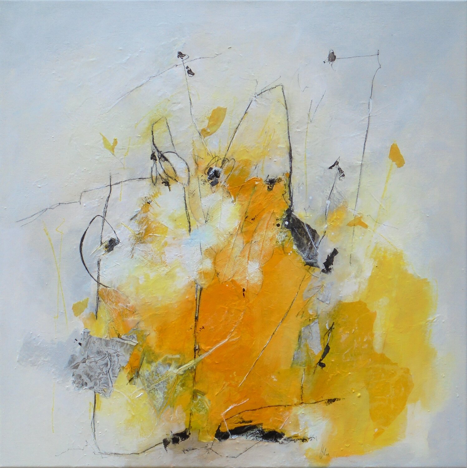 FANENT LES FLEURS Han Original painting for sale