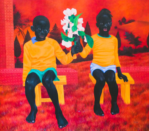 Together we stand 2 by Aziseh Emmanuel, Painting for Sale on Select