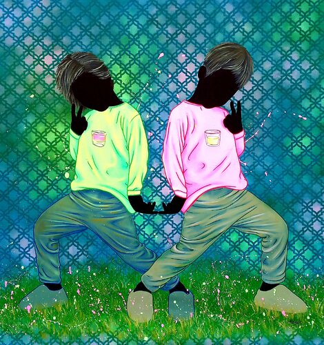 Embrasser nos différences by Aziseh Emmanuel, Painting for Sale on Select