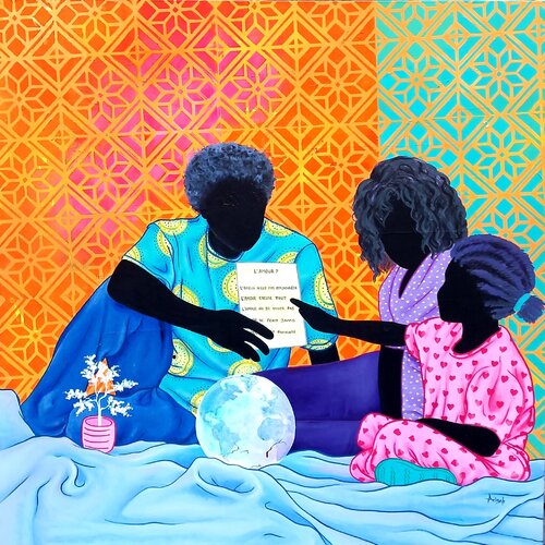 Et toi, c'est quoi l'amour ? by Aziseh Emmanuel, Painting for Sale on Select